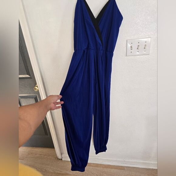 Hunter Bell New York Royal Blue V-neck Jumpsuit Size 0 - Picture 13 of 13